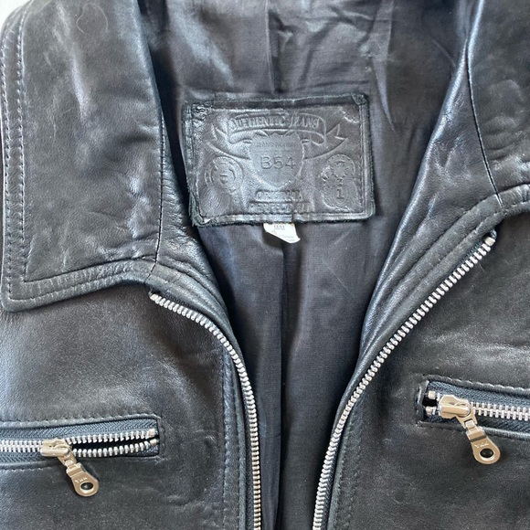 Genuine Lambskin Leather Motorcycle Jacket - Picture 4 of 7